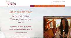 Desktop Screenshot of lebenausdervision.com